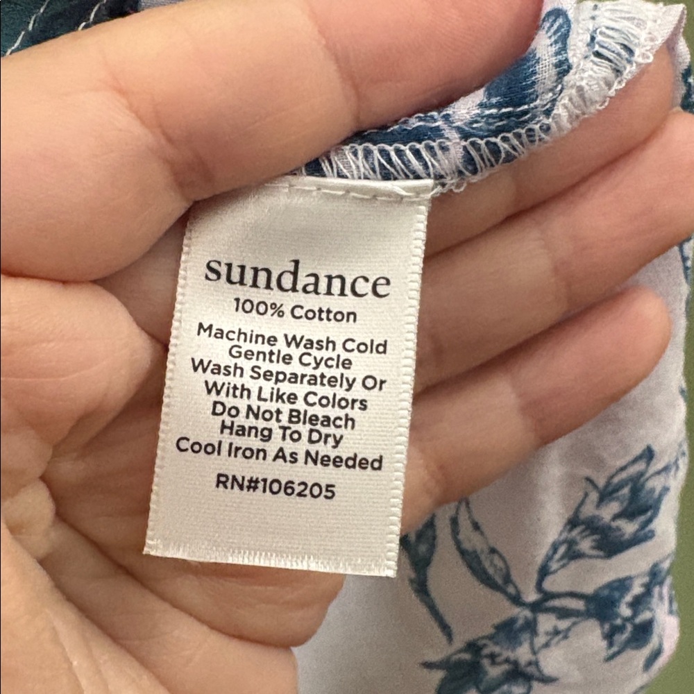 Sundance Floral Patchwork Button Front Long Sleev… - image 4